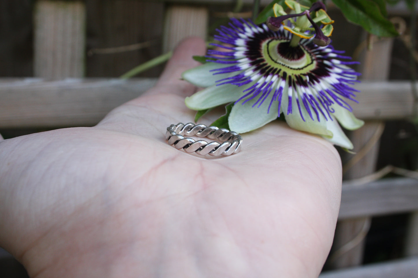 Pure Sterling Silver Flattened Tensor Finger Ring