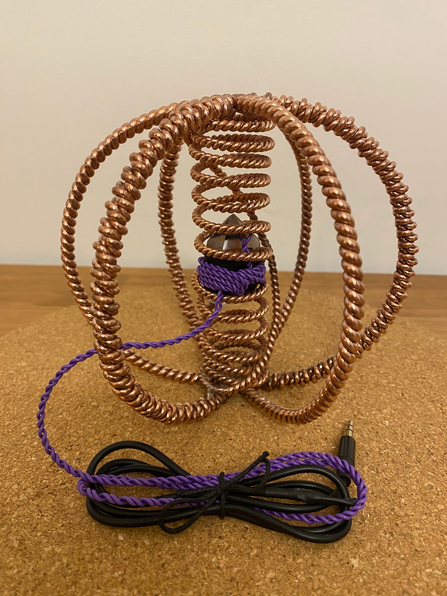 Thick Double & Single Twisted New Earth Cubit Harmoniser with Succor Punch Core (432MHz)