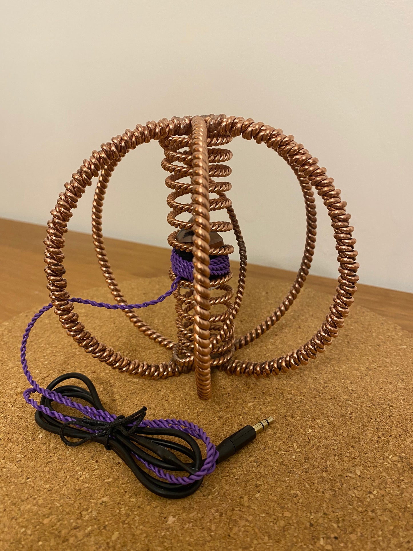 Thick Double & Single Twisted New Earth Cubit Harmoniser with Succor Punch Core (432MHz)