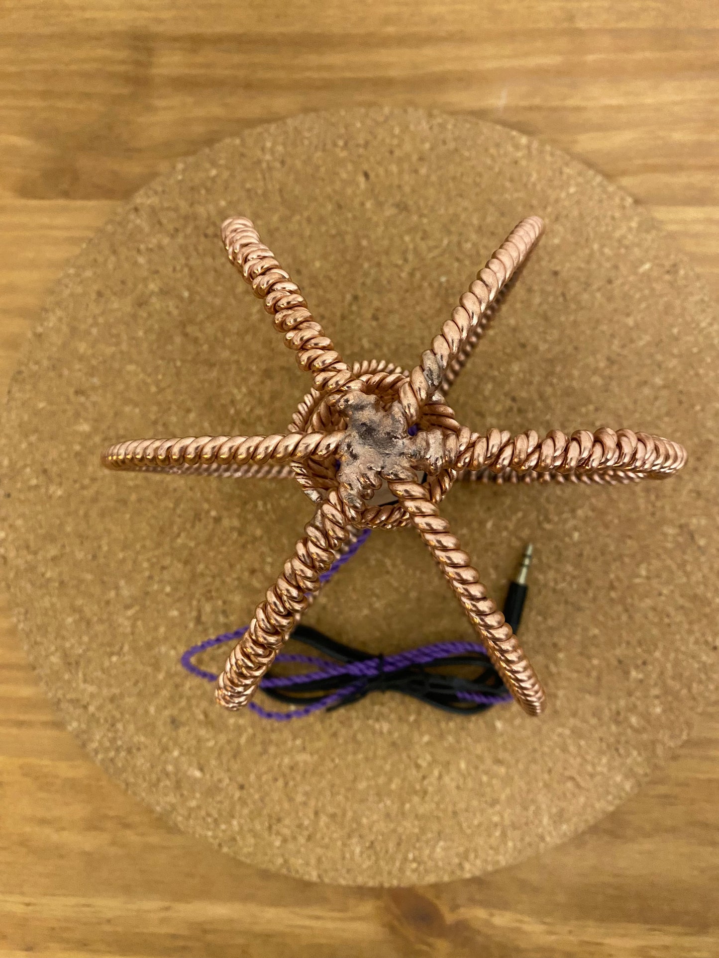 Thick Double & Single Twisted New Earth Cubit Harmoniser with Succor Punch Core (432MHz)