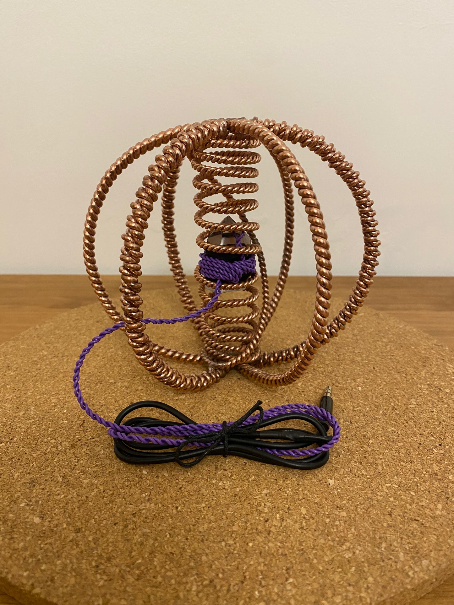 Thick Double & Single Twisted New Earth Cubit Harmoniser with Succor Punch Core (432MHz)