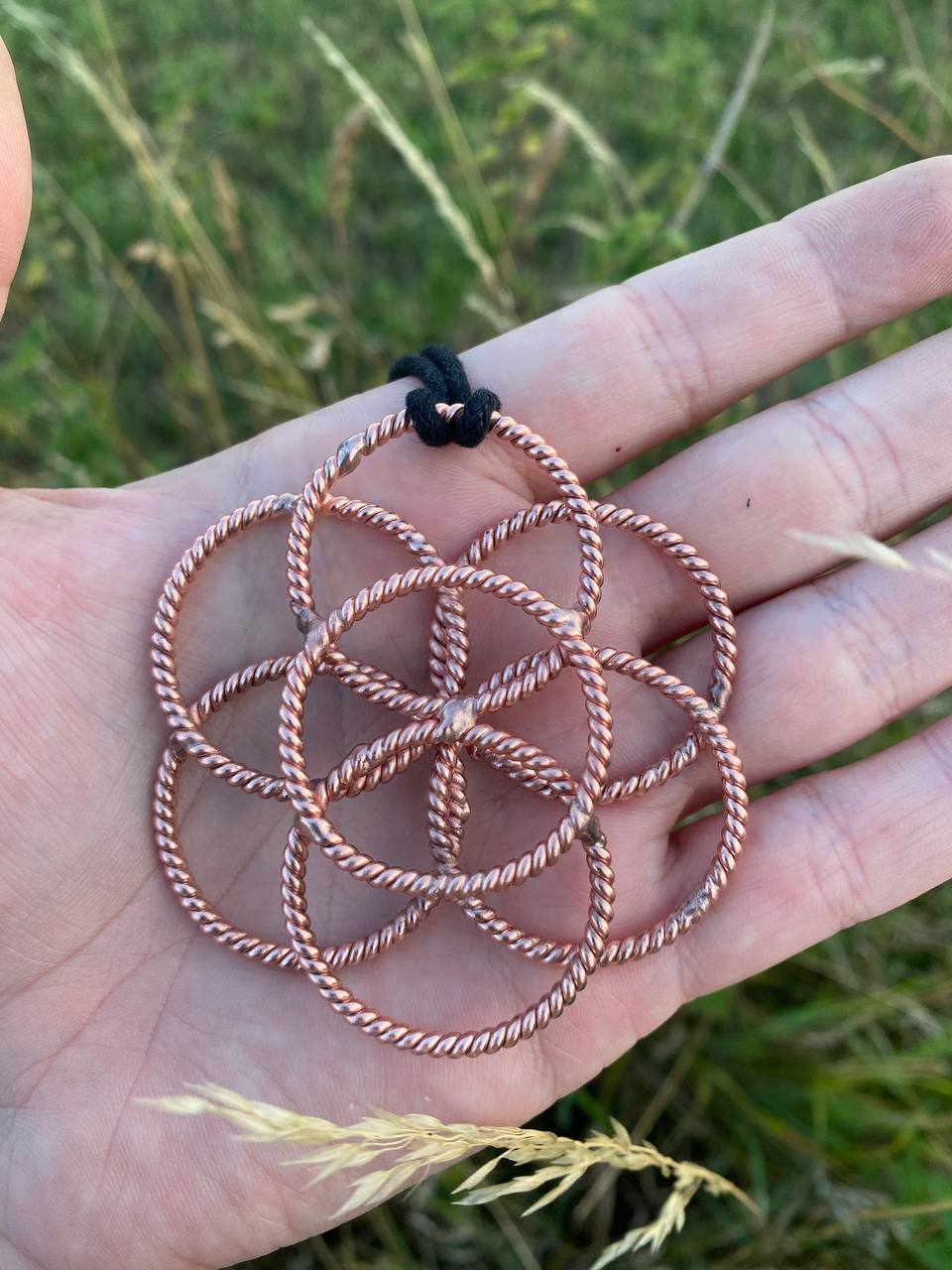 Lost Cubit Tensor Ring Seed of Life Talisman (177MHz)