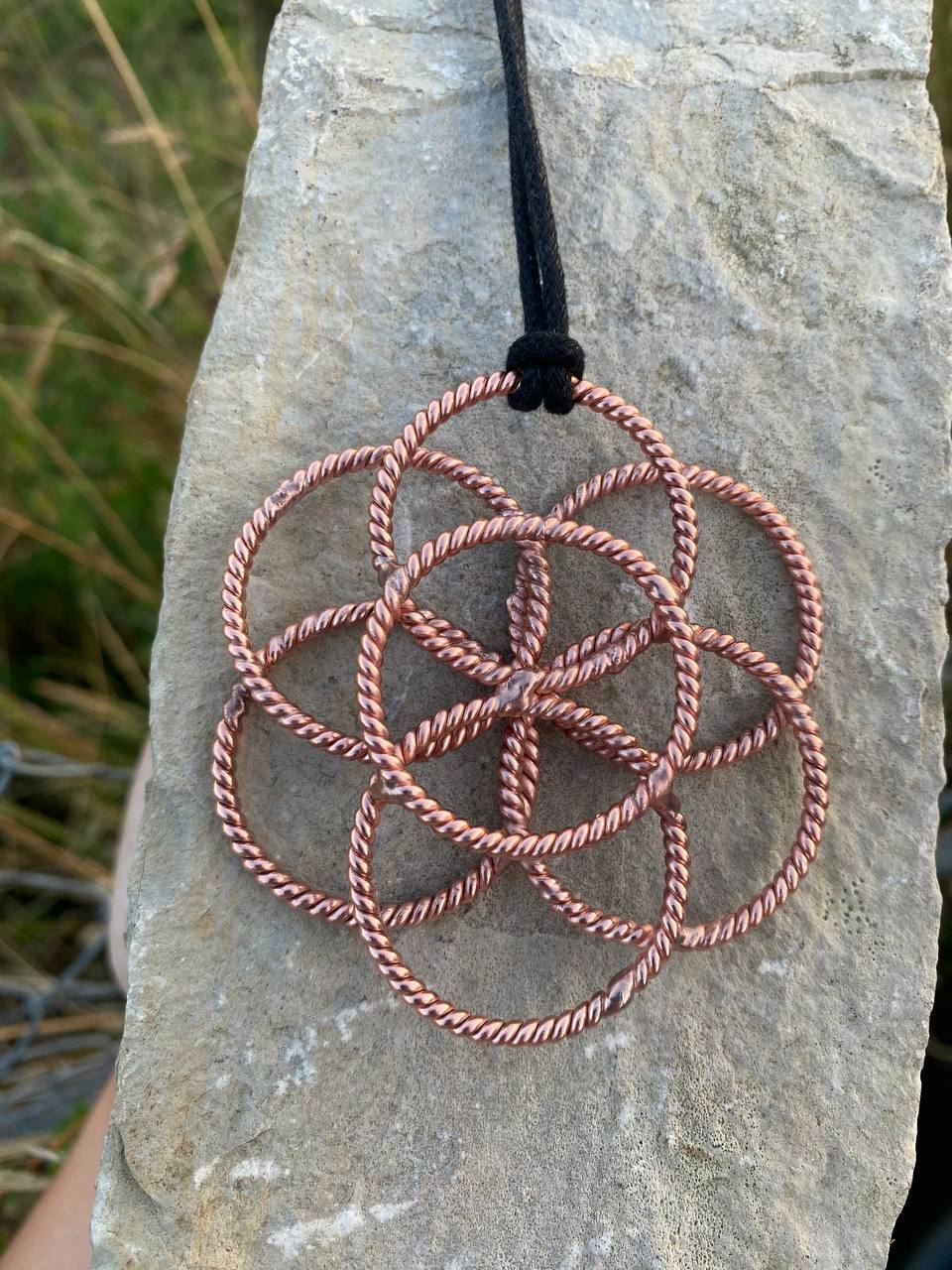 Lost Cubit Tensor Ring Seed of Life Talisman (177MHz)
