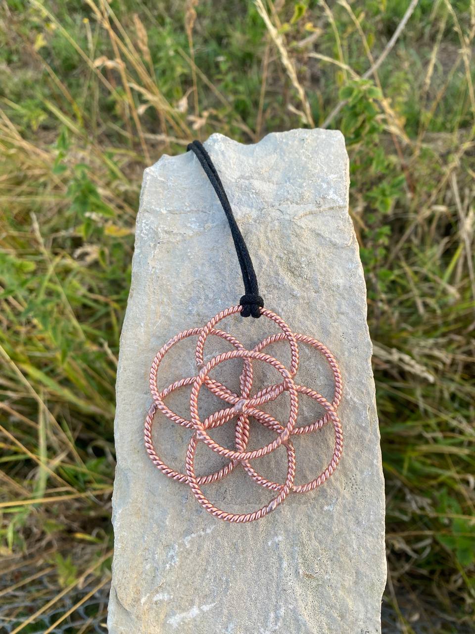 Lost Cubit Tensor Ring Seed of Life Talisman (177MHz)