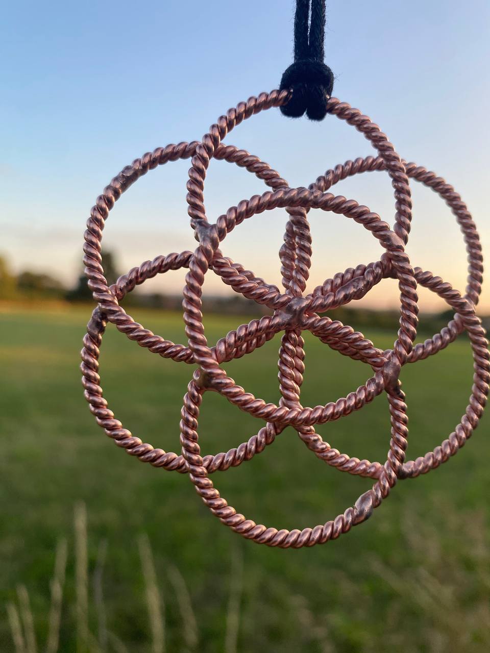 Lost Cubit Tensor Ring Seed of Life Talisman (177MHz)