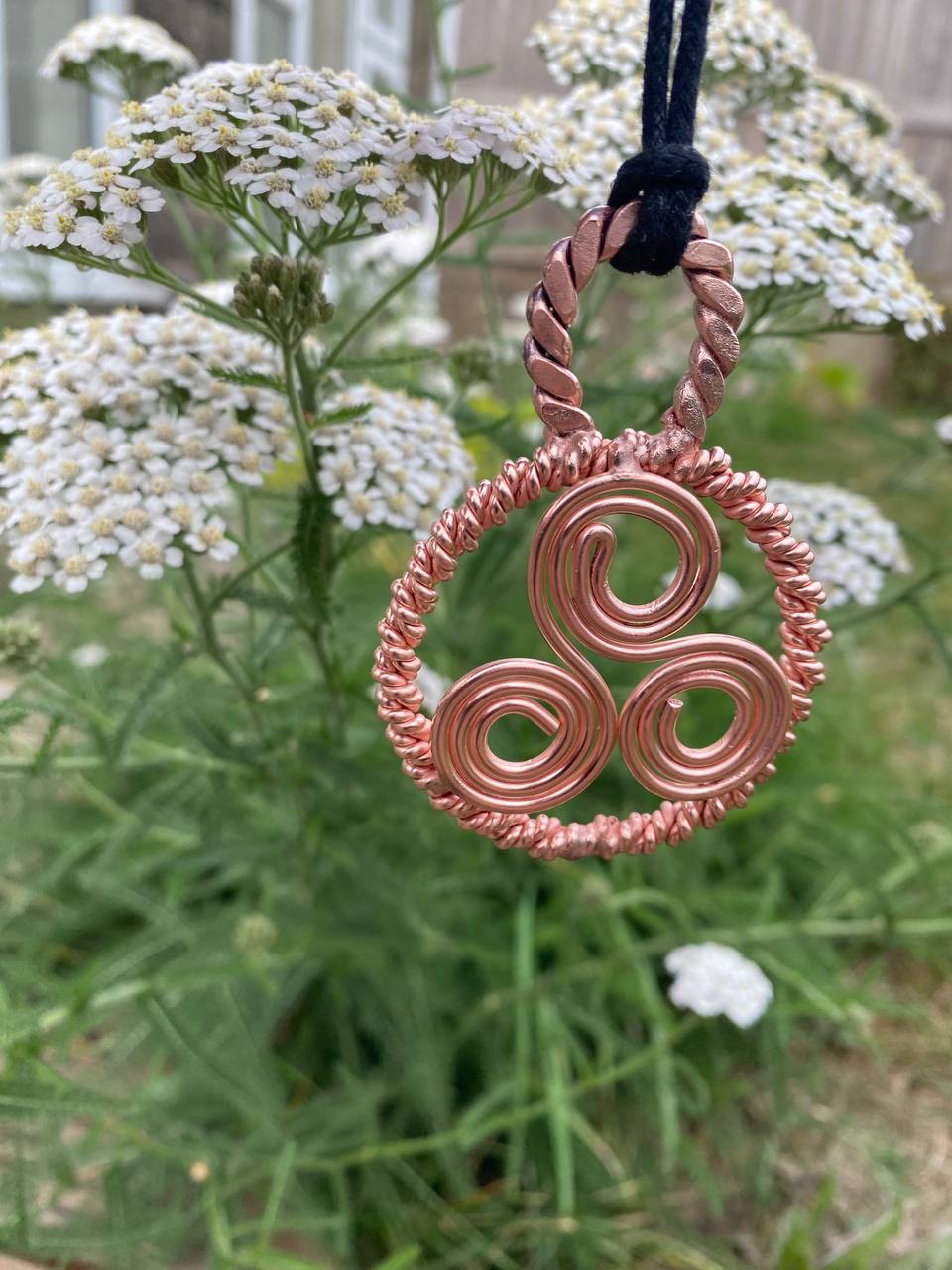 "Druidic Dreams" Double Twisted Tensor Triskelion Amulet