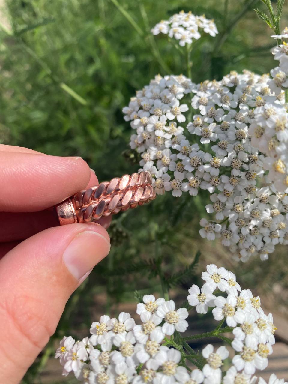 Lost Cubit (177MHz) Tensor Finger Ring with Moonstone Size X (12 USA)