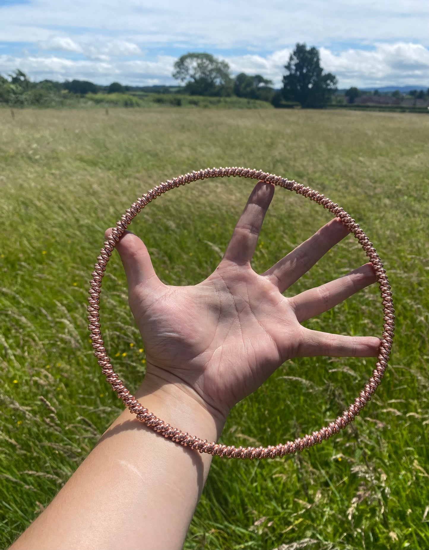 Thick Double Twisted Full Viking/Atlantean Cubit Tensor Ring (443MHz)