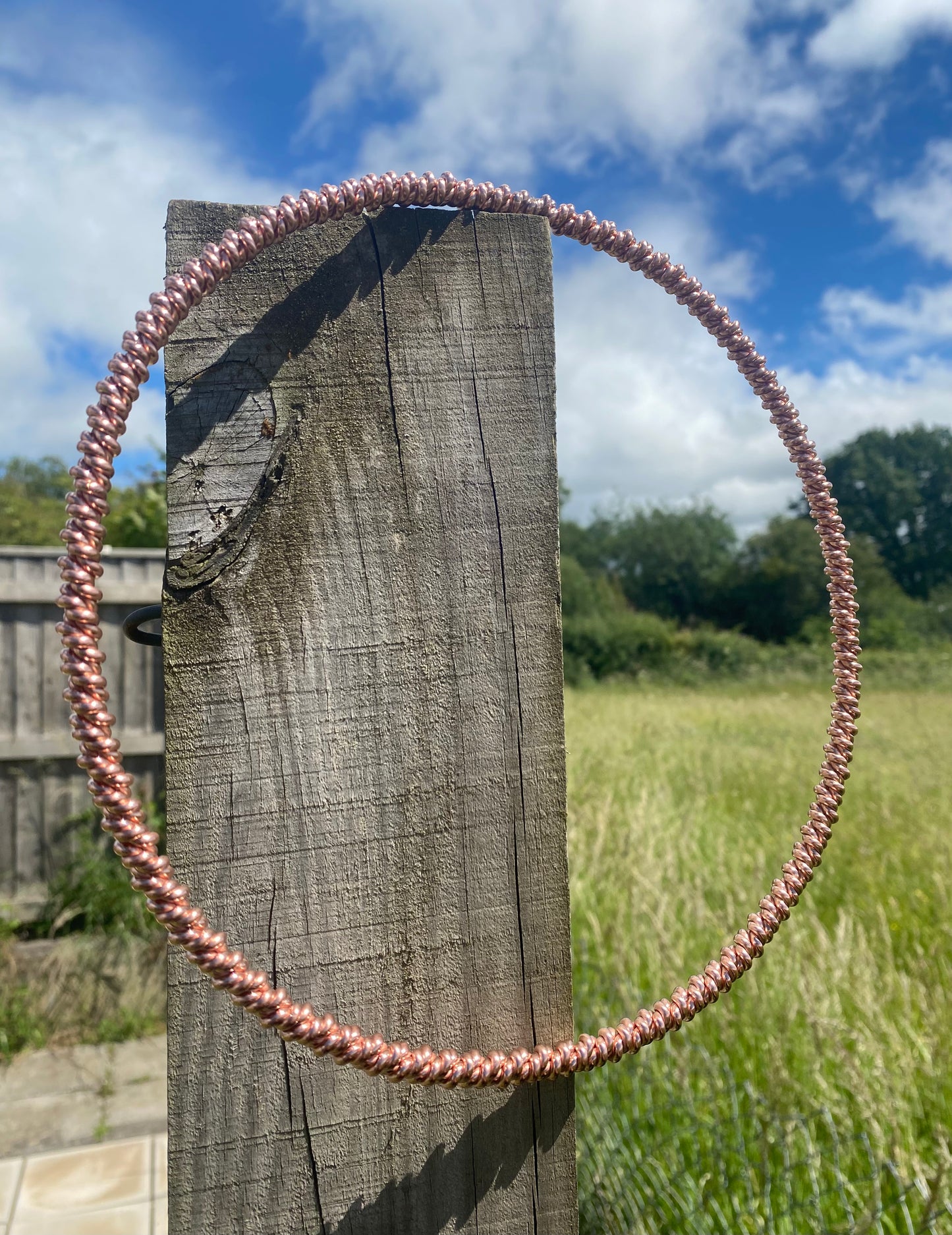 Thick Double Twisted Full Viking/Atlantean Cubit Tensor Ring (443MHz)