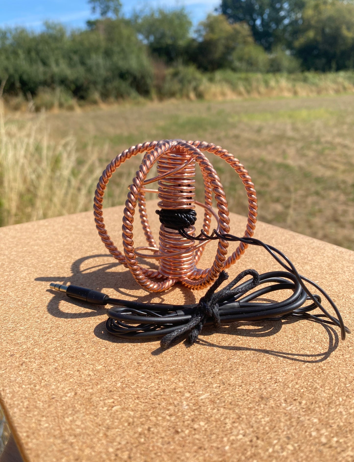 Small Viking/Atlantean Cubit Harmoniser with Clear Quartz Succor Punch Core (443MHz)