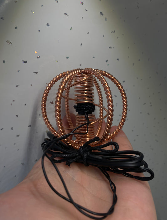 Small Viking/Atlantean Cubit Harmoniser with Clear Quartz Succor Punch Core (443MHz)