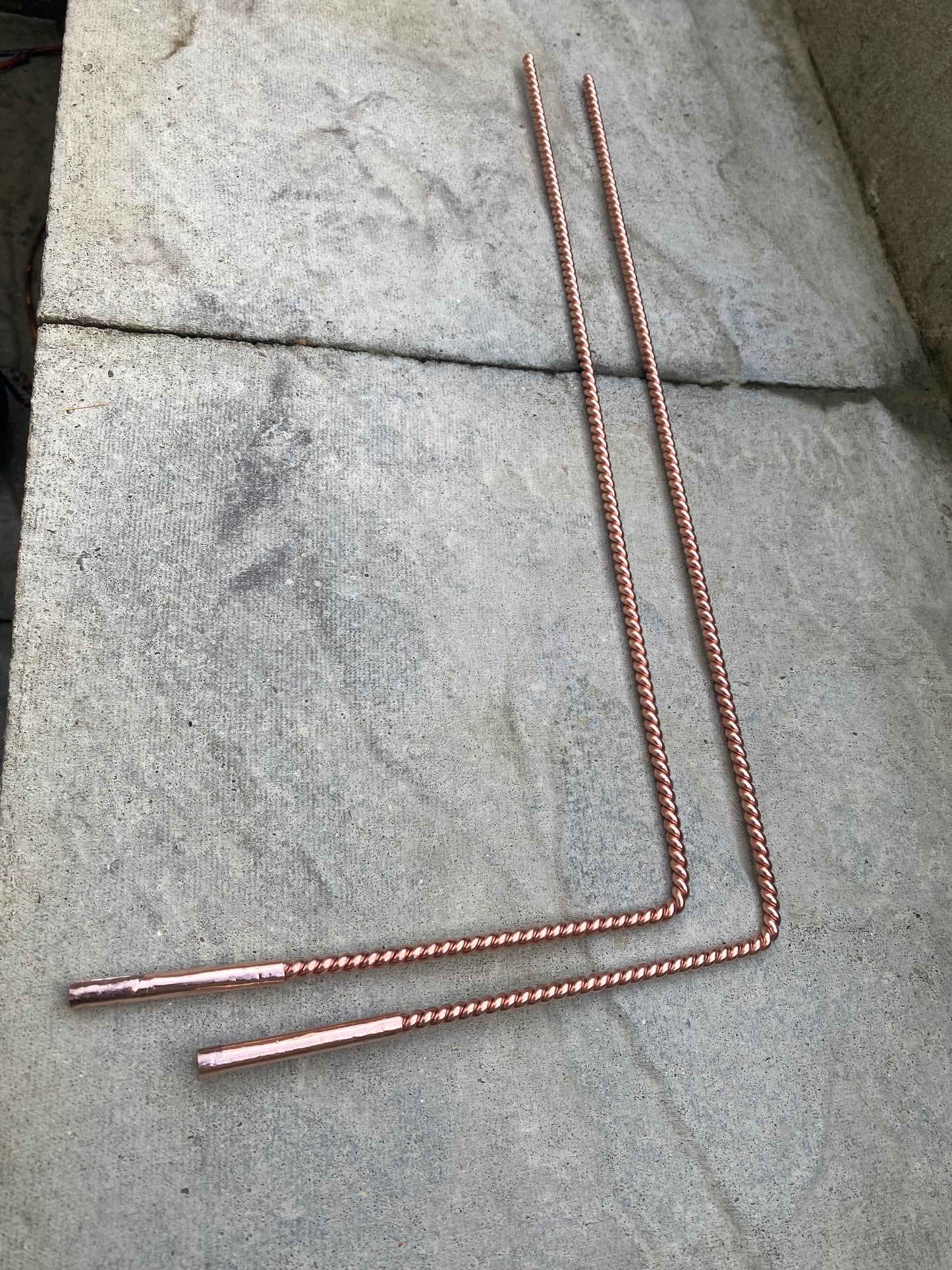 Empowerment Cubit Copper Tensor Dowsing Rods 188MHz