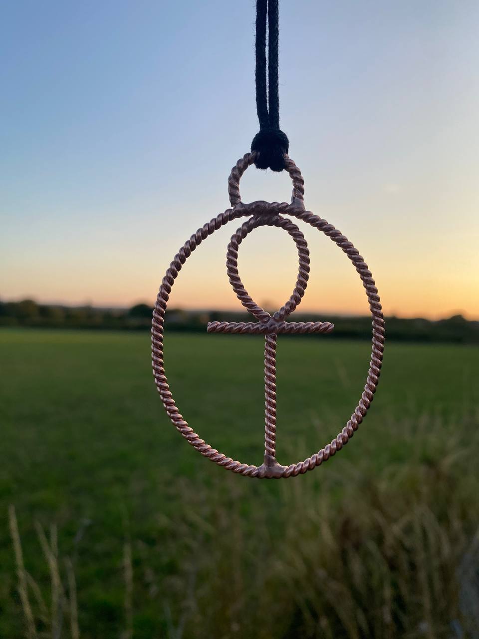 RaMu/Lemurian Cubit Scalar Tensor Ankh Amulet (404MHz)