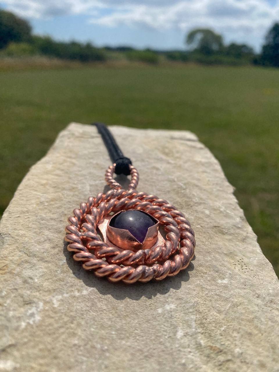 Lost & Empowerment Cubit Tensor Ring Amethyst Synergy Amulet