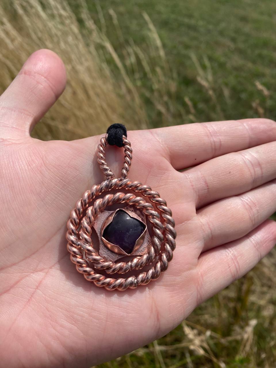 Lost & Empowerment Cubit Tensor Ring Amethyst Synergy Amulet