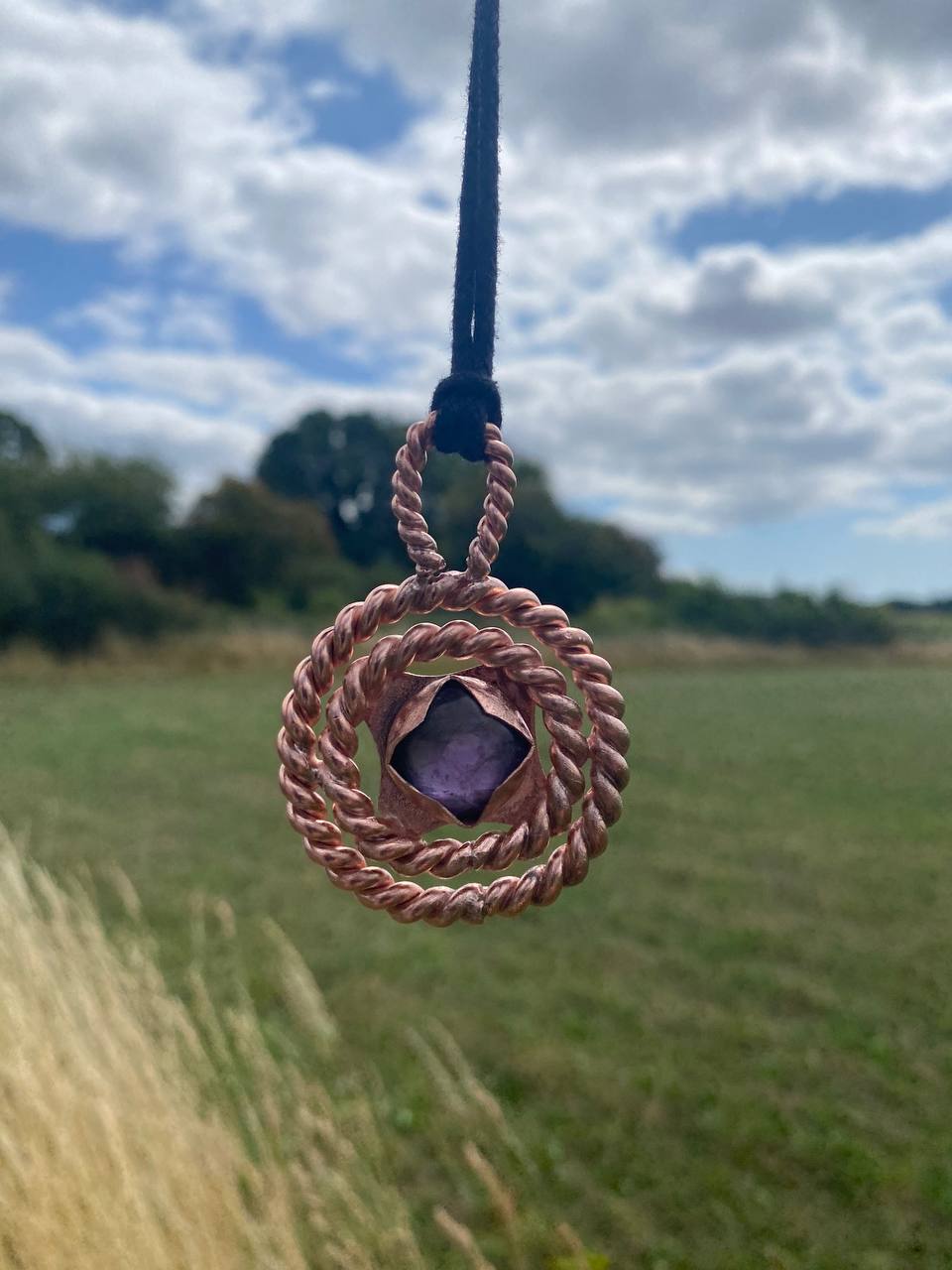 Lost & Empowerment Cubit Tensor Ring Amethyst Synergy Amulet