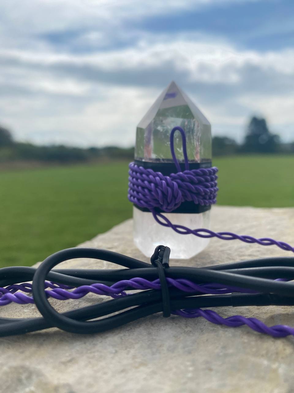 Medium Sized Clear Quartz Tower Succor Punch