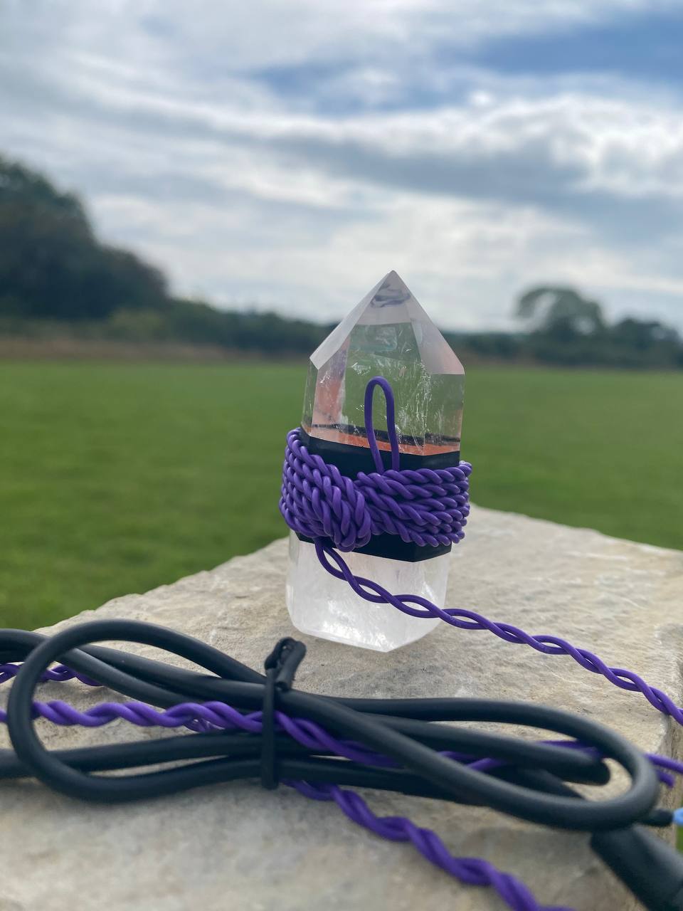 Medium Sized Clear Quartz Tower Succor Punch
