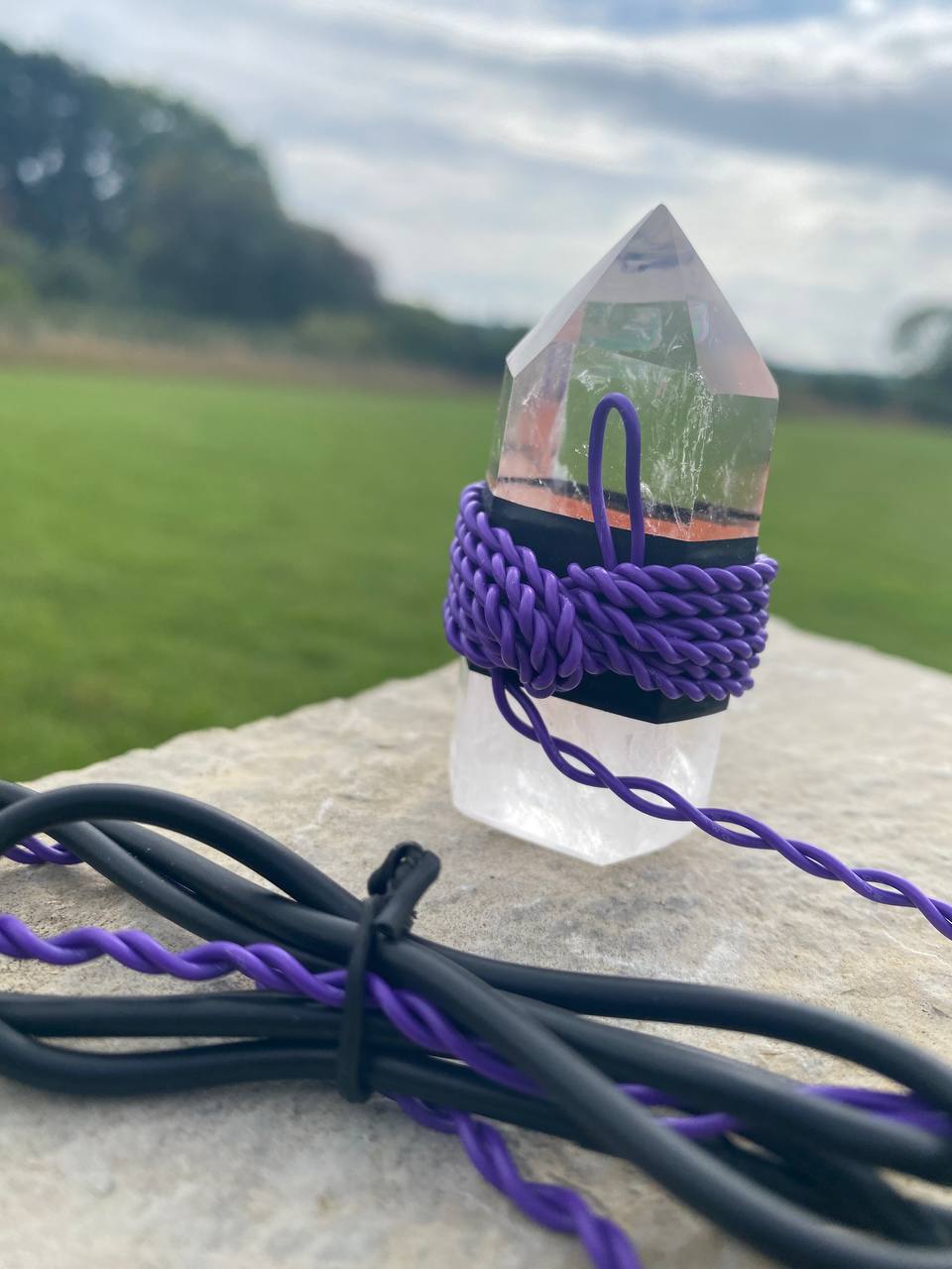 Medium Sized Clear Quartz Tower Succor Punch
