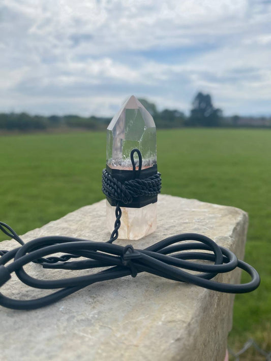 Medium Sized Clear Quartz Tower Succor Punch