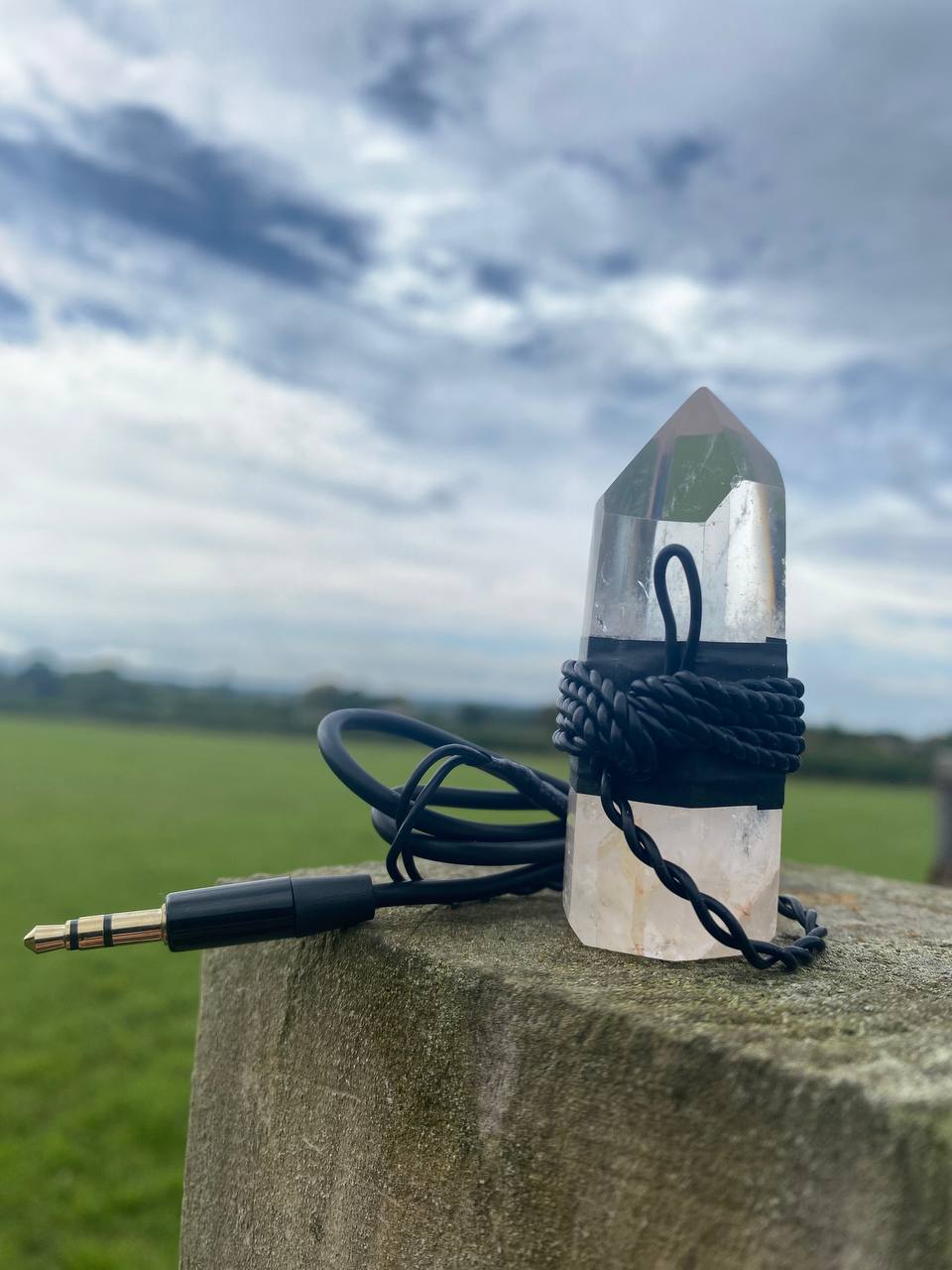 Medium Sized Clear Quartz Tower Succor Punch