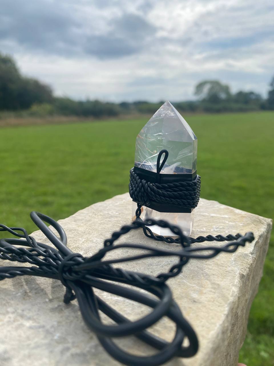 Thick Clear Quartz Tower Succor Punch