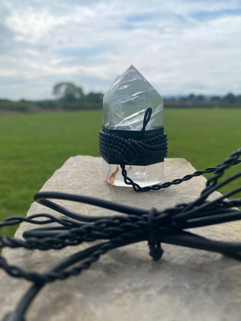 Thick Clear Quartz Tower Succor Punch