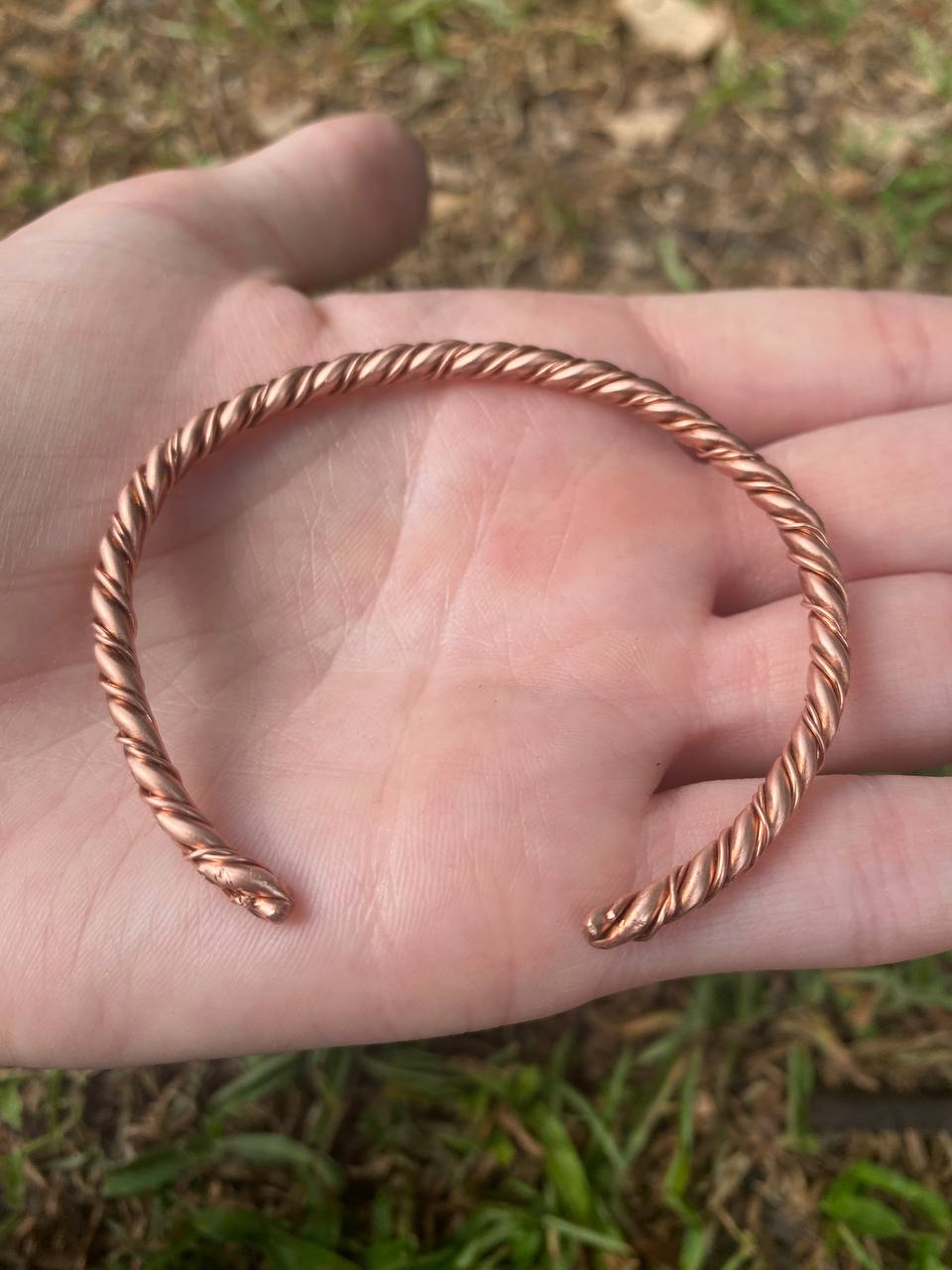 Twisted Copper Bracelet (Decorative)