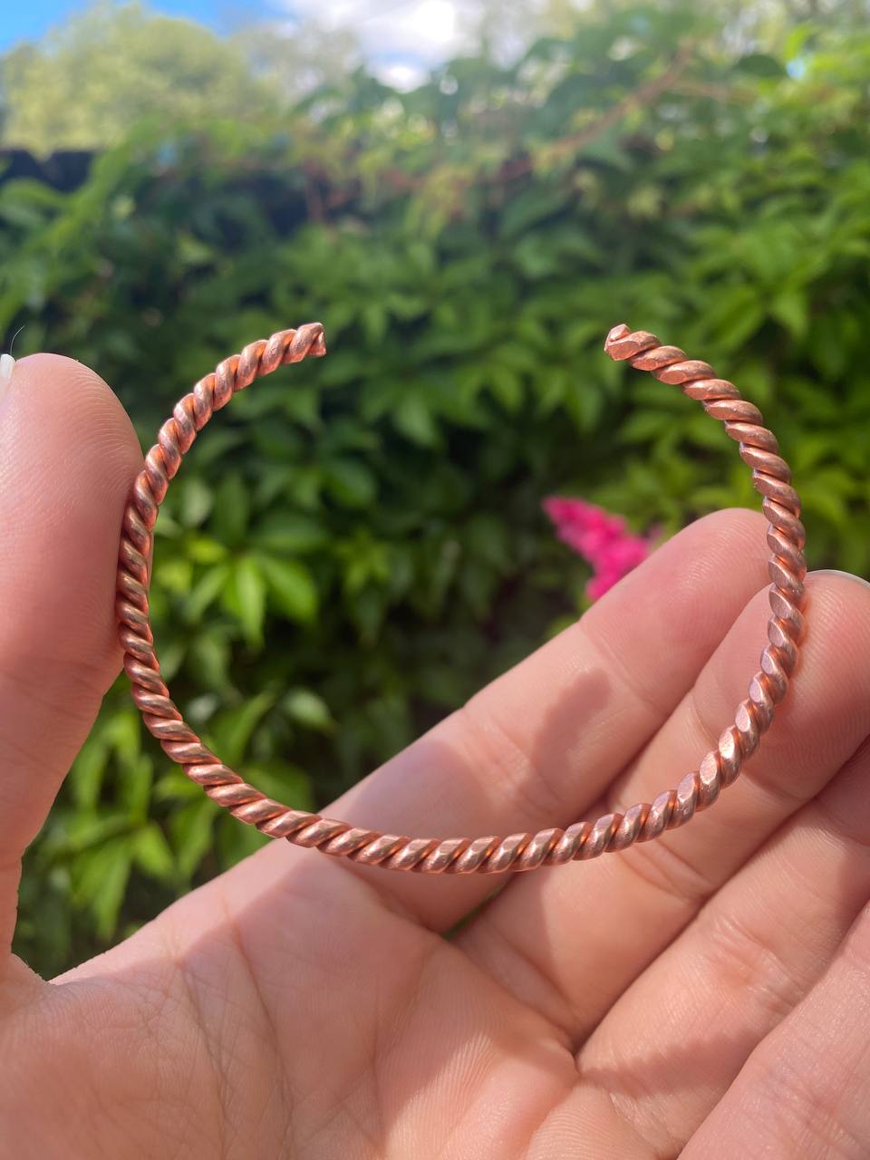 Twisted Copper Bracelet (Plain)