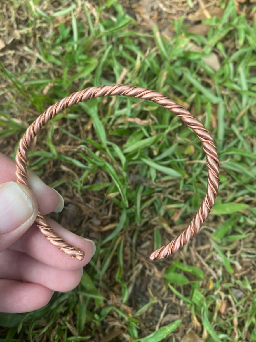 Twisted Copper Bracelet (Decorative)