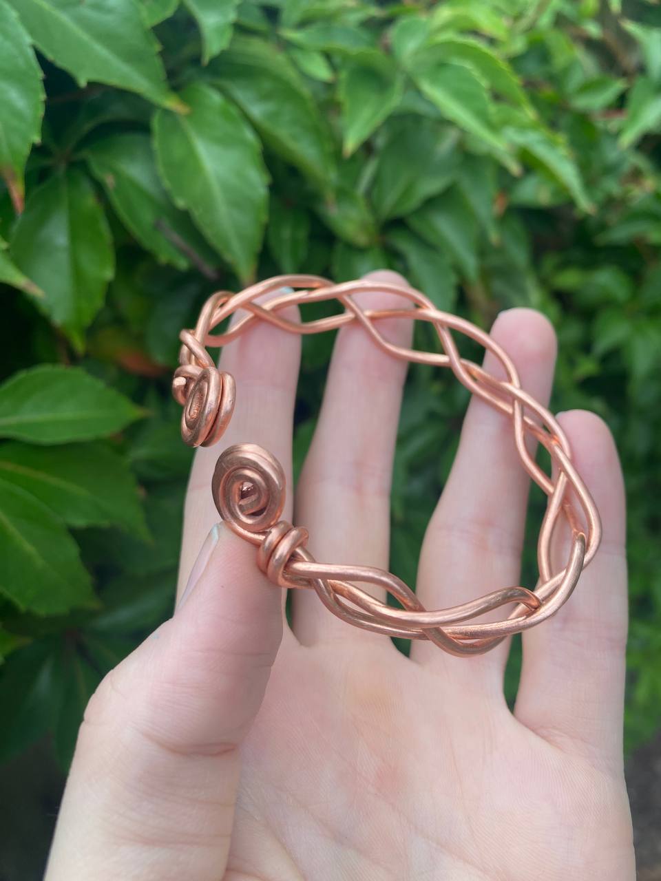 Braided Copper Bracelet