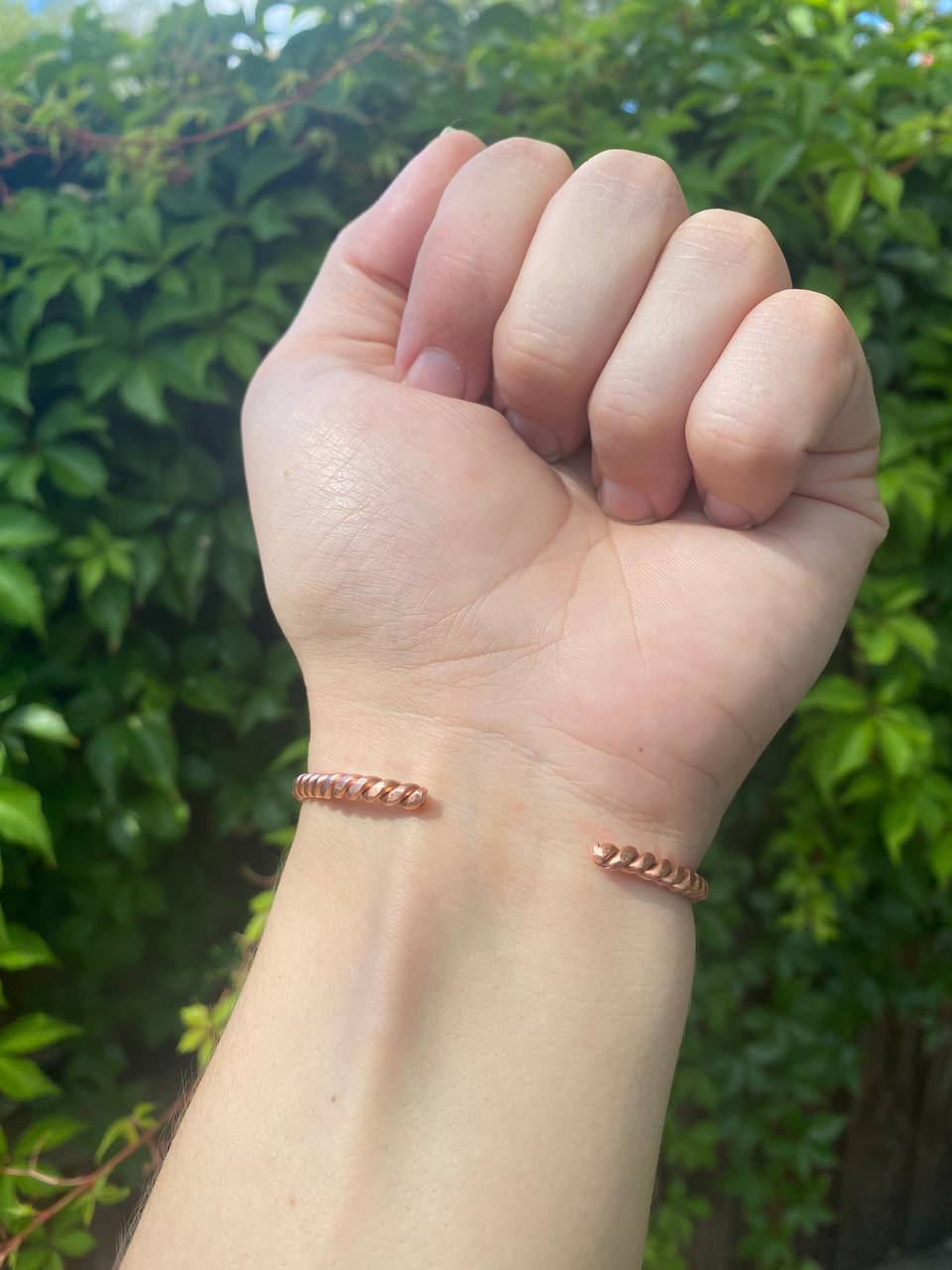 Twisted Copper Bracelet (Plain)