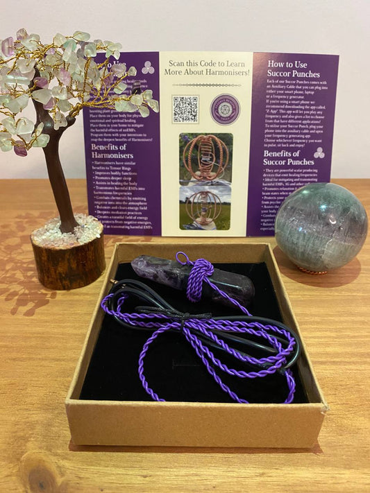 Fluorite Wand Succor Punch with Auxiliary Cable