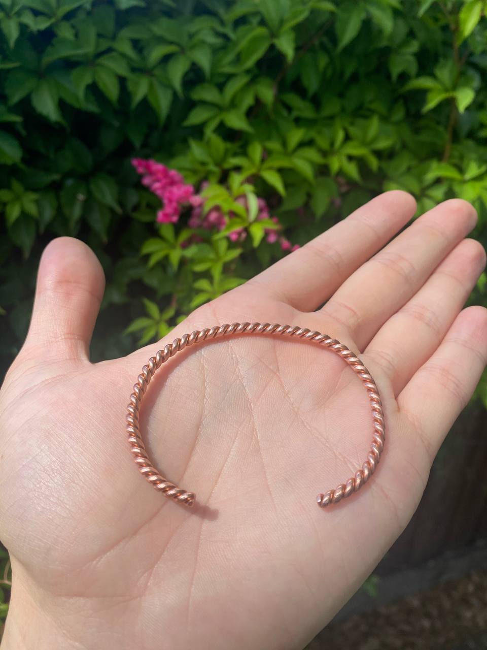 Twisted Copper Bracelet (Plain)