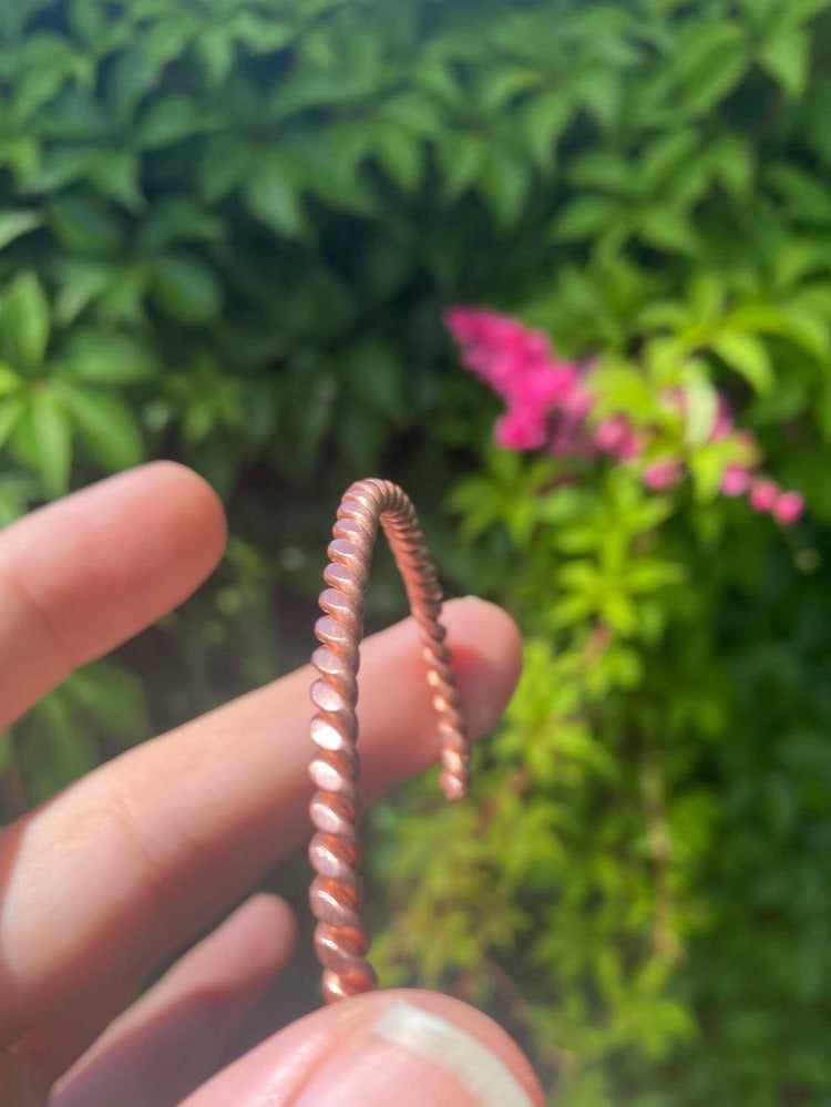 Twisted Copper Bracelet (Plain)